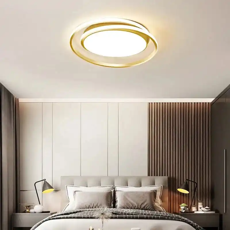 Plafonnier LED moderne avec télécommande - Design épuré