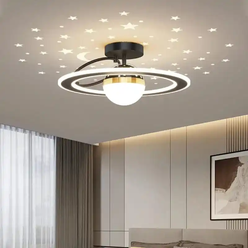 Plafonnier nordique moderne à LED de luxe \\"Étoile Ciel\\"