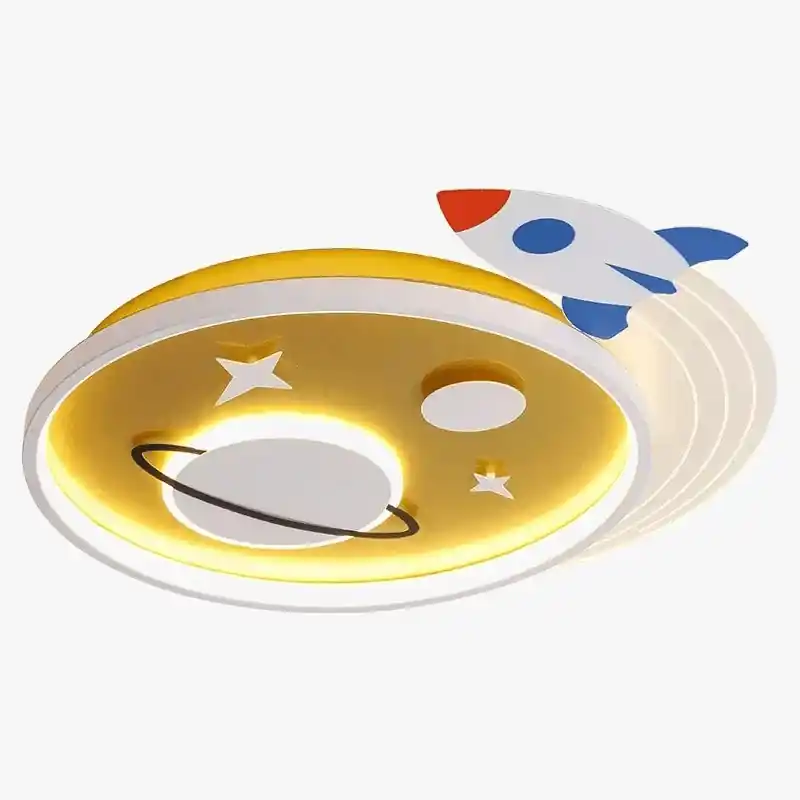 Plafonnier Nordique \\"Planète Fusée\\" LED pour Décoration Enfant