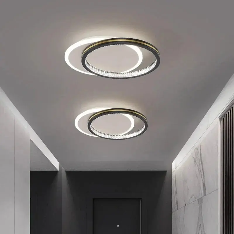 Plafond moderne à LEDs lumière lampe de luxe pour chambre Foyer allée couloir nordique