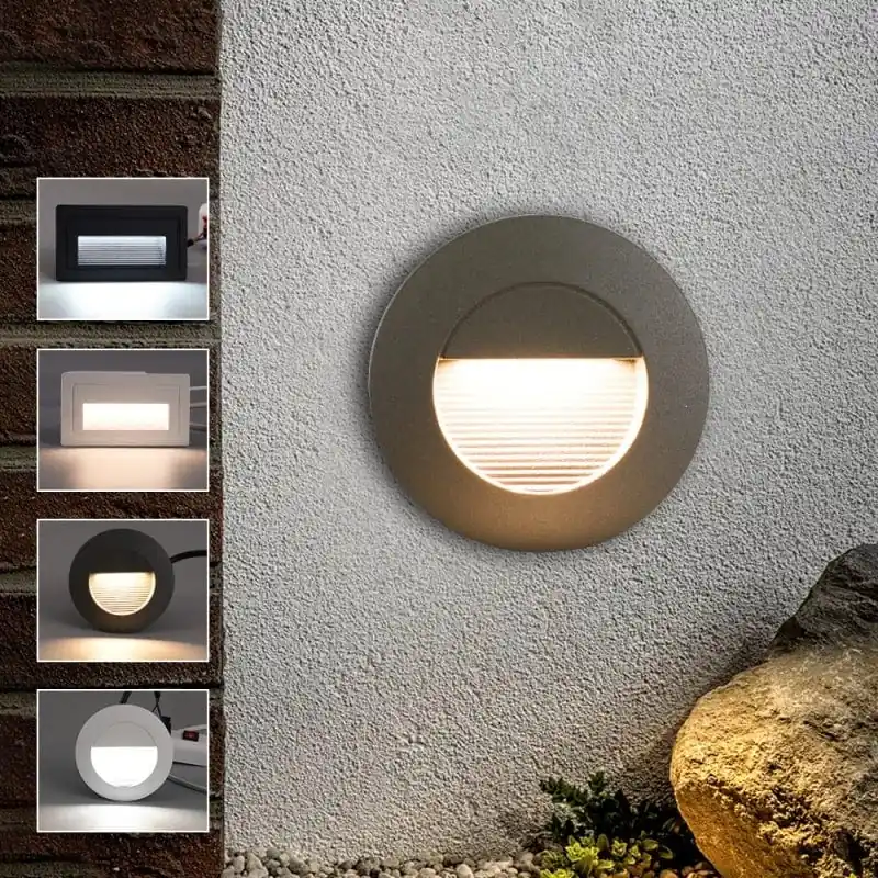 Escalier LED Footlight Intégré Étanche pour l'Extérieur