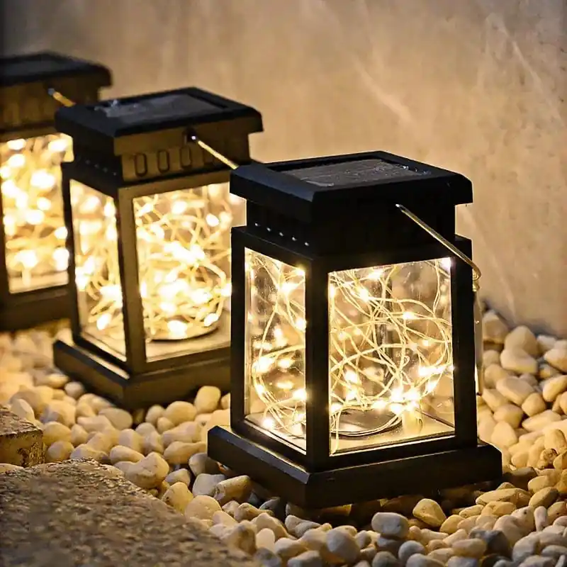 Lanterne solaire LED portable et étanche pour extérieur et festival - GlowTech™