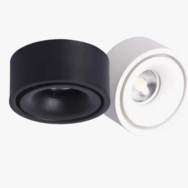 Spot LED rond en surface à intensité ajustable