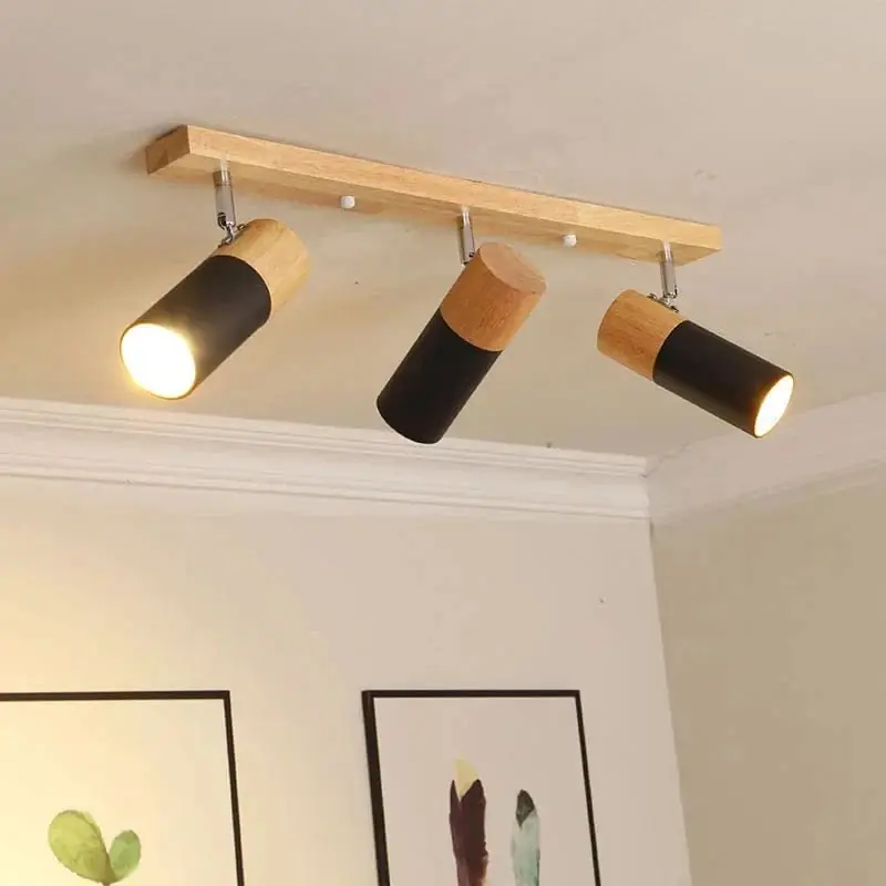 Plafonnier LED moderne en fer rotatif à 1\\/3 têtes - Collection lumière deluxe