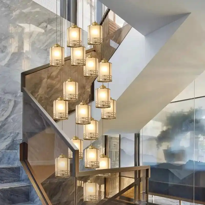 Lustre Vintage Moderne à LED pour Éclairage Intérieur