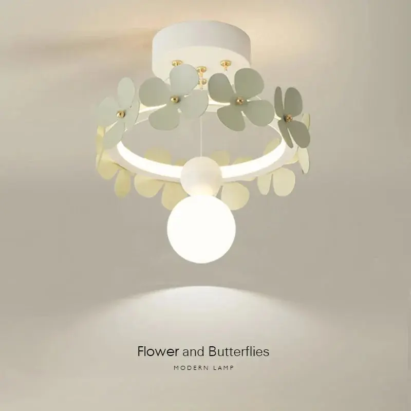 Suspension florale moderne et minimaliste pour un salon design