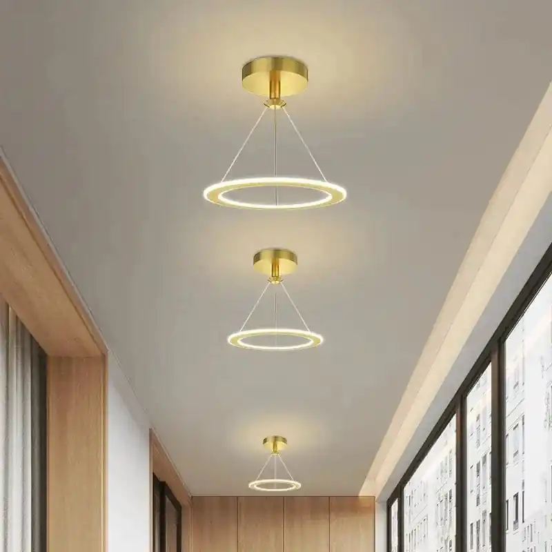 Lustre Nordique Épuré pour Balcon Bar Restaurant LED