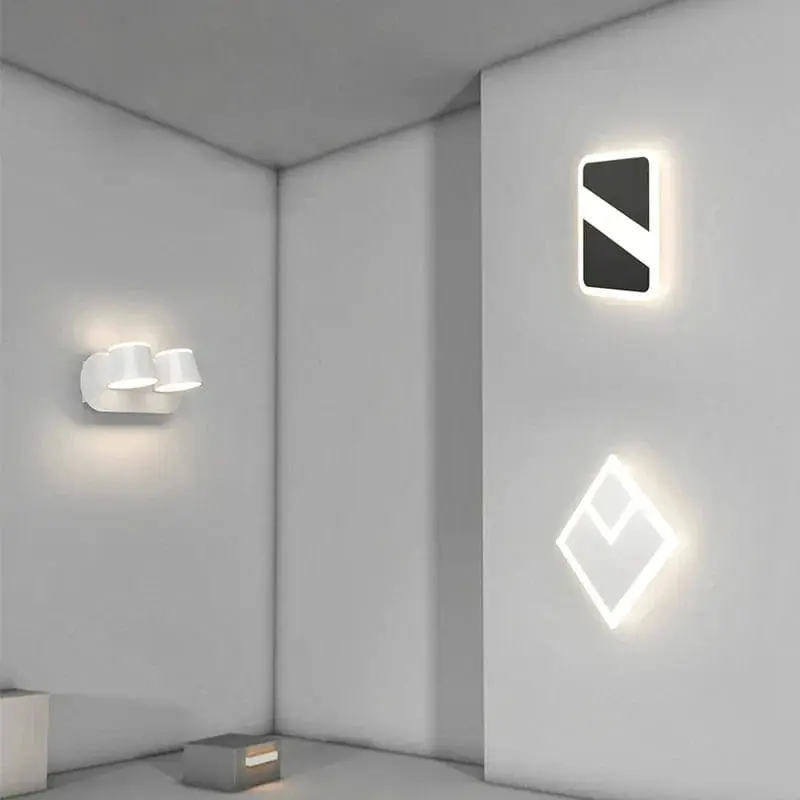 Lampe de chevet LED murale nordique moderne minimaliste.