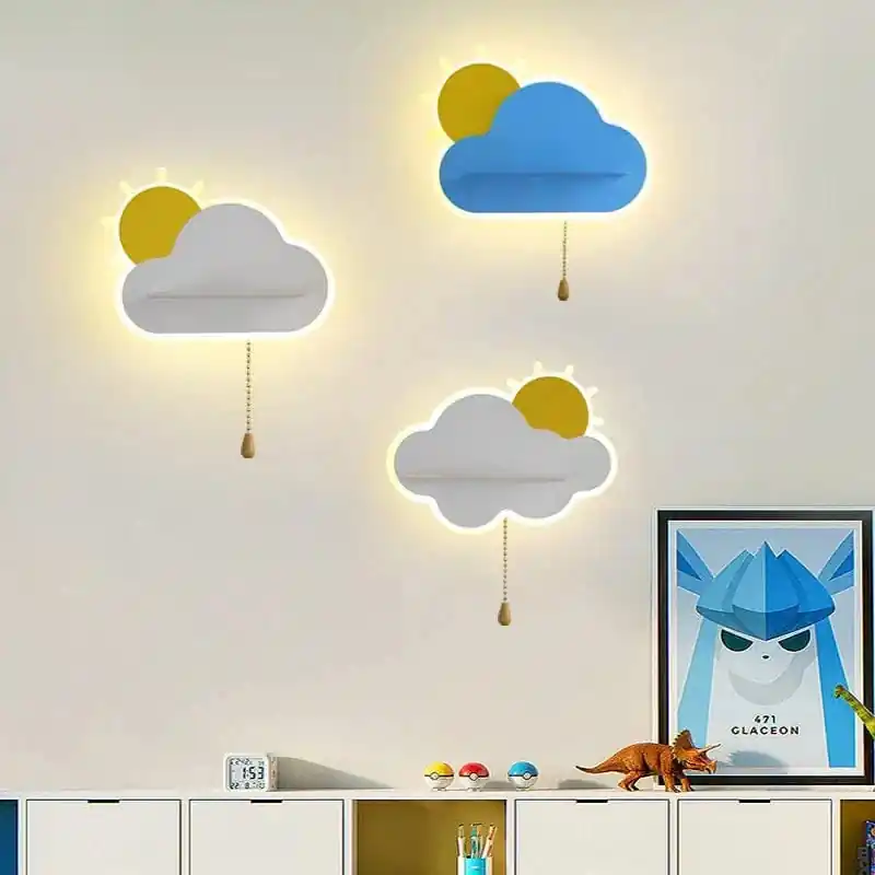 Lampe de chevet nuage pour enfants.
