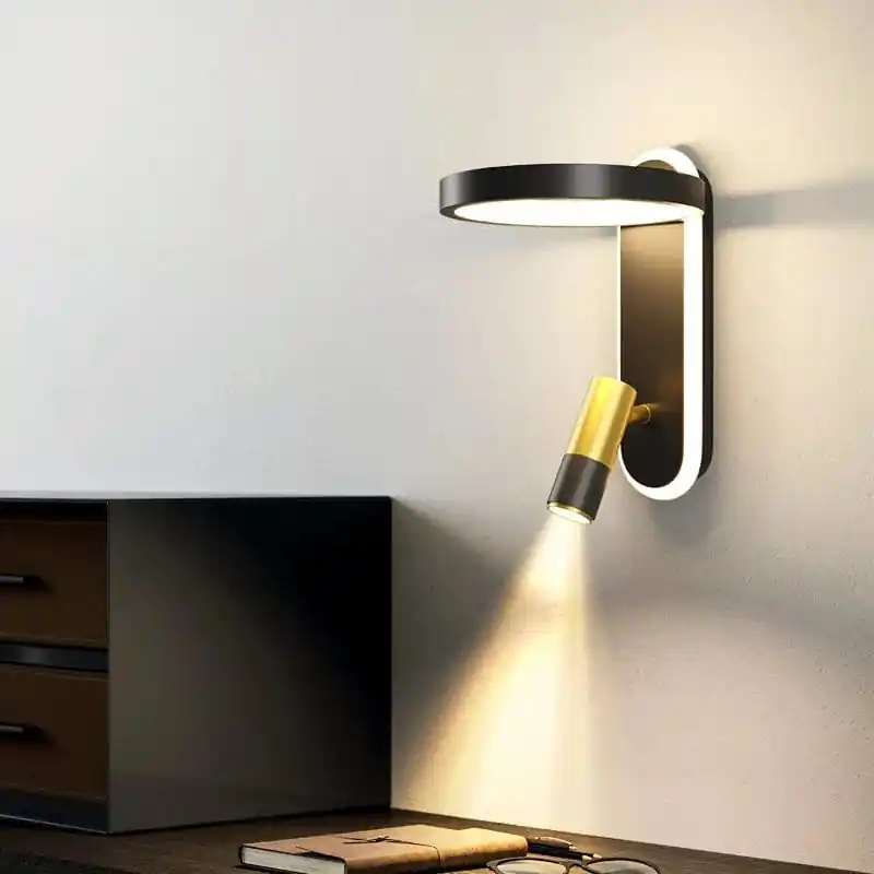 Applique murale LED en bois pour un éclairage intérieur moderne
