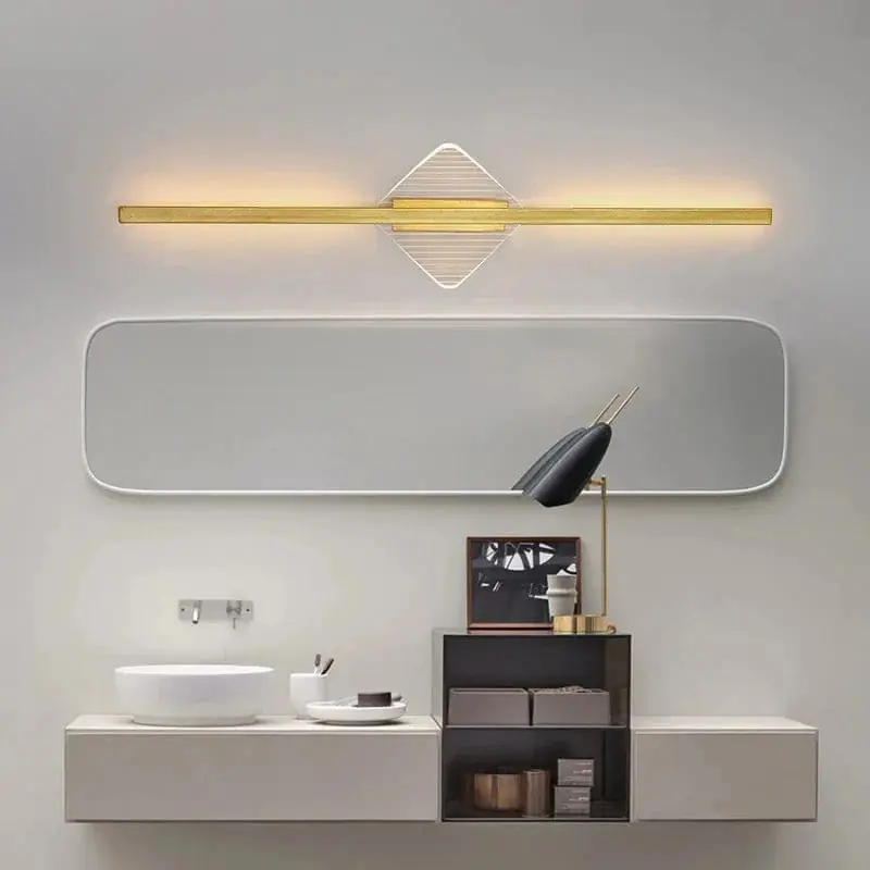 Miroir Led Applique de Salle de Bain Moderne Minimaliste