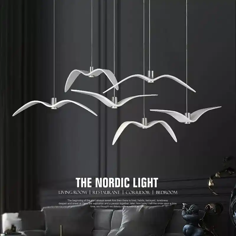Brokis Night Birds : suspension en résine silhouette d'oiseau, expression de liberté