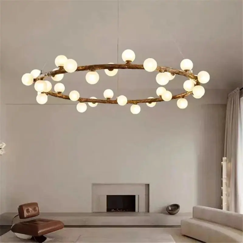 Suspension Nordique en Bois « Laiteux Personality Ring »