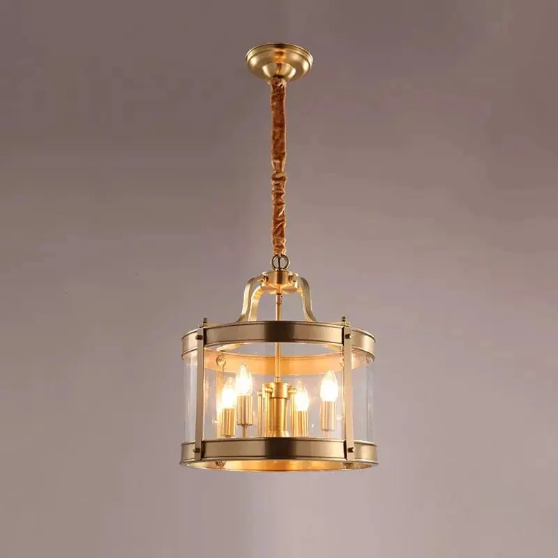 Lustre de luxe en verre doré JMZM moderne, style européen, pour salle à manger, salon, hôtel et allée.