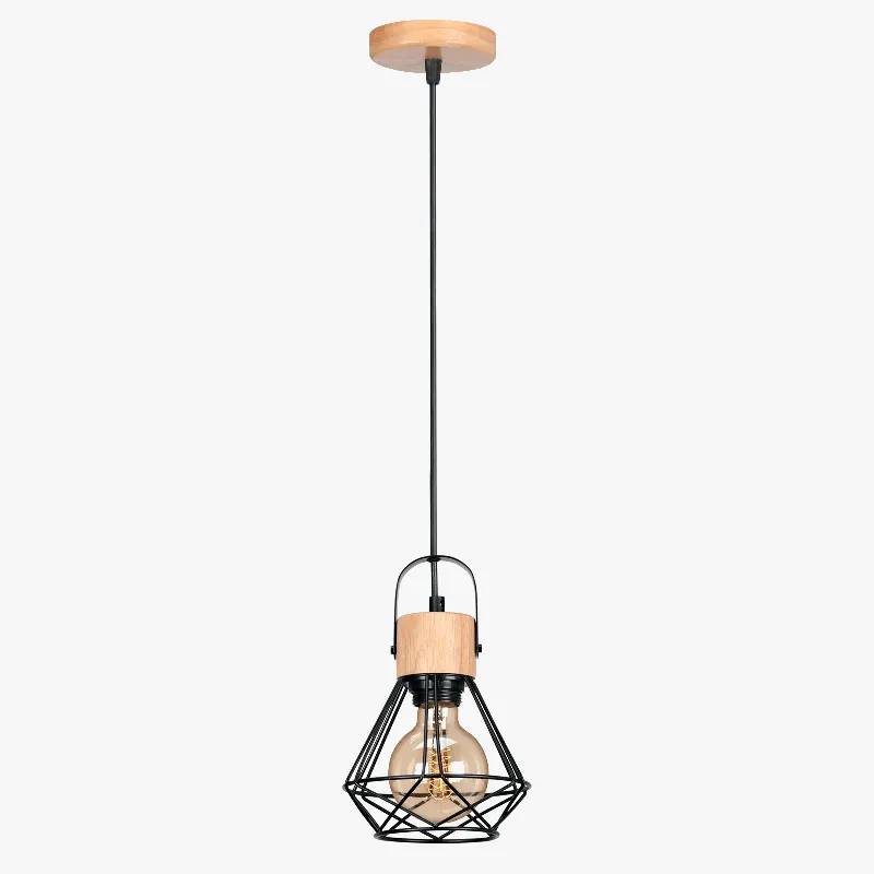 Lampes Suspendues Nordiques en Bois pour restaurant et Hôtellerie.