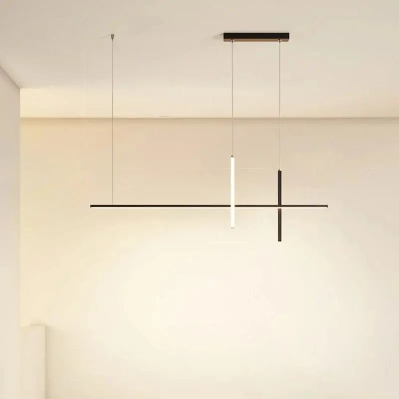 Lustre LED contemporain et élégant pour salle à manger