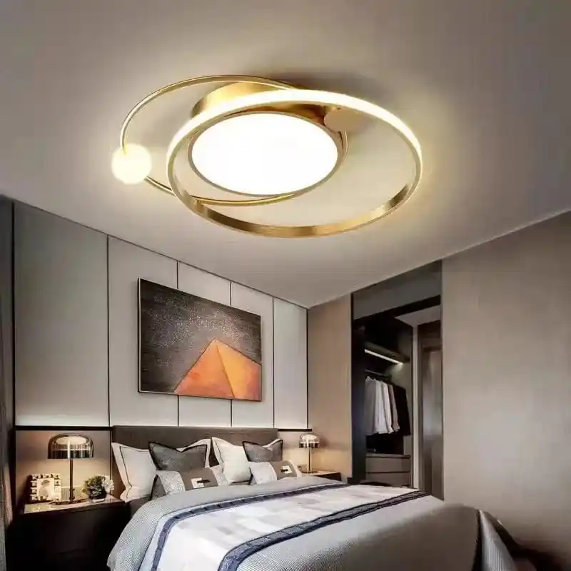 Lustre LED moderne pour chambre salon cuisine plafonnier ménage nordique de style créatif