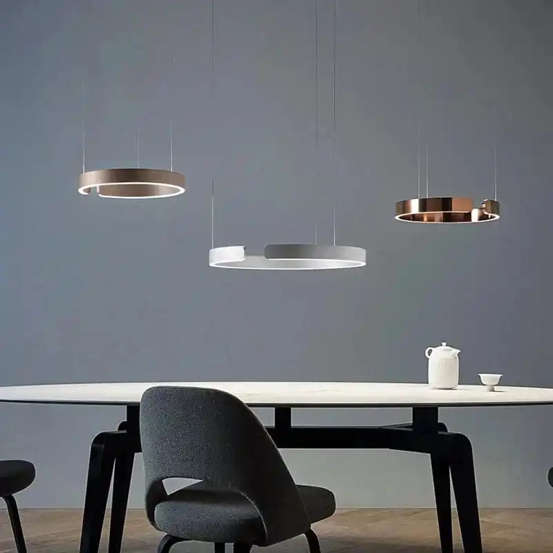 Lustre LED Moderne pour Salle à Manger - Éclairage de Table à Manger et de Plafond