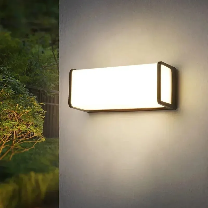 Applique murale LED extérieure moderne et étanche IP65