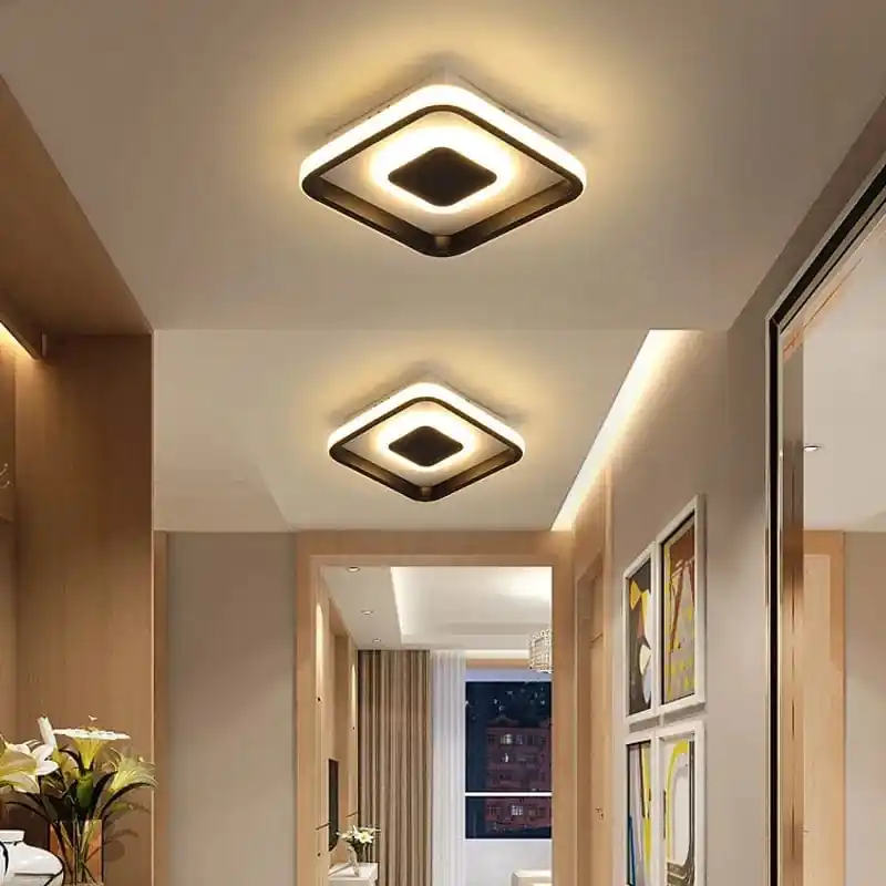 Plafonnier LED Nordique pour Couloir et Chambre - Éclairage Moderne