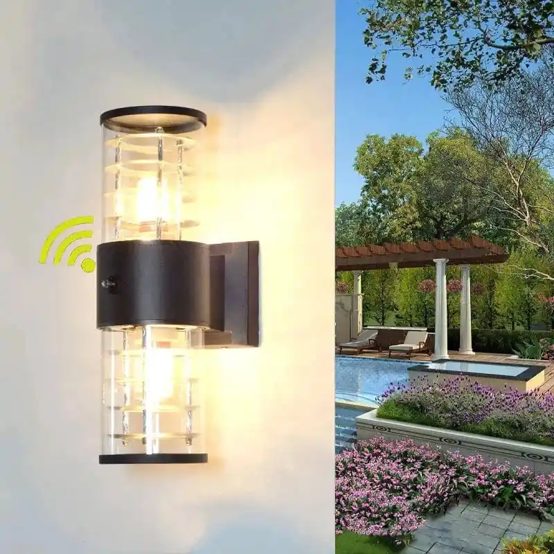 Applique Murale LED Extérieure Haut Vers Bas \\"Verre Aluminium\\"