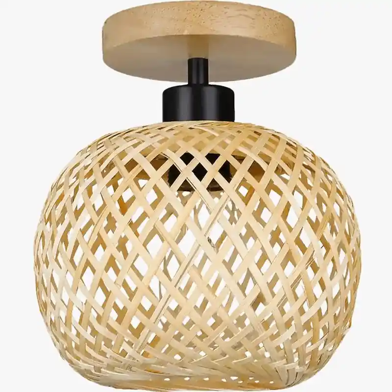 Plafonnier en Bambou Artisanal