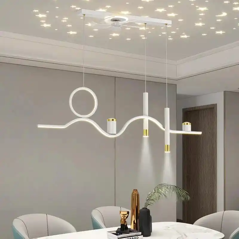 Plafonnier LED Nordique à Couleur Changeante