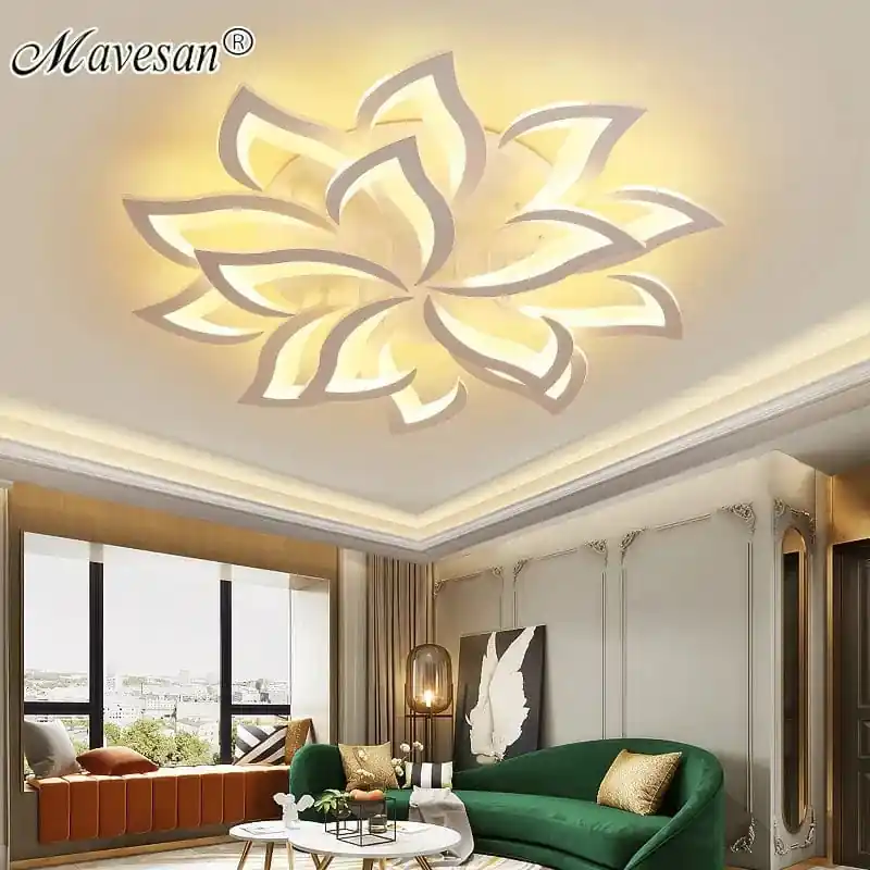 Plafonnier LED Fleur en Acrylique