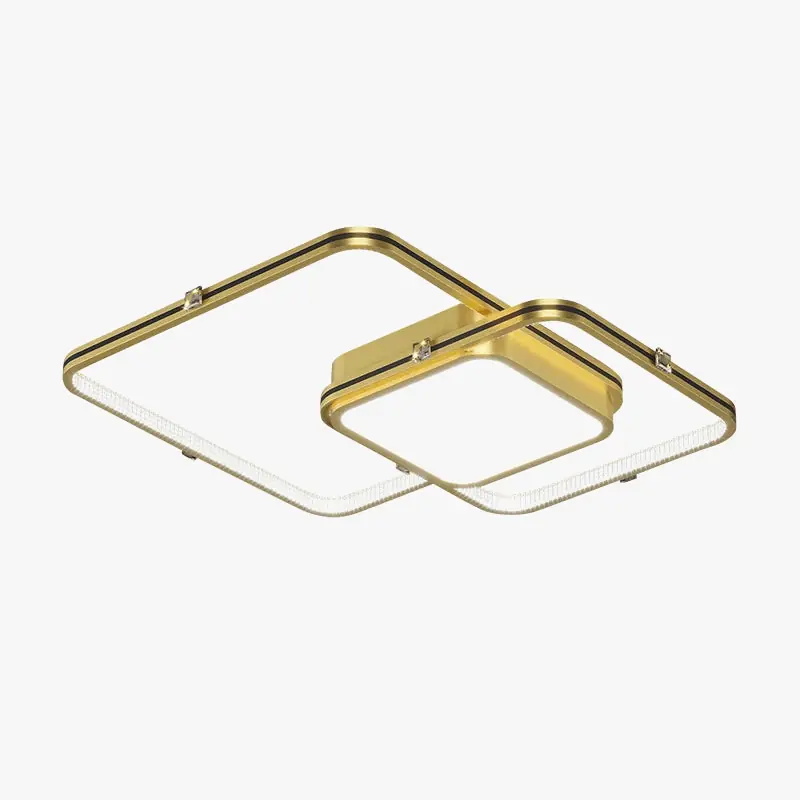 Lustre LED Noir\\/Or - Élégance Moderne pour Décoration Intérieure