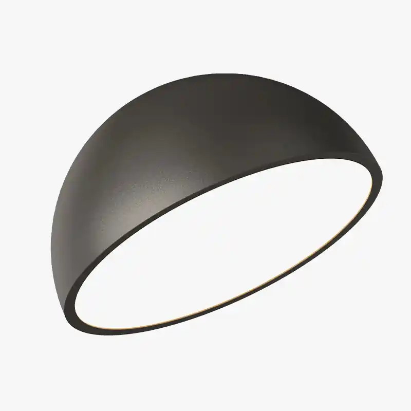 Plafonnier LED design en acrylique noir et blanc