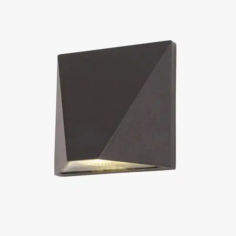 Applique murale carrée LED en aluminium - Lumières créatives pour intérieur et extérieur