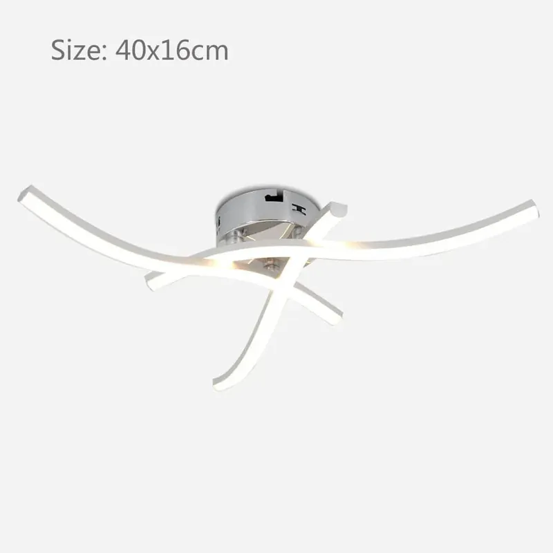 Plafonnier chromé LED Ondulux
