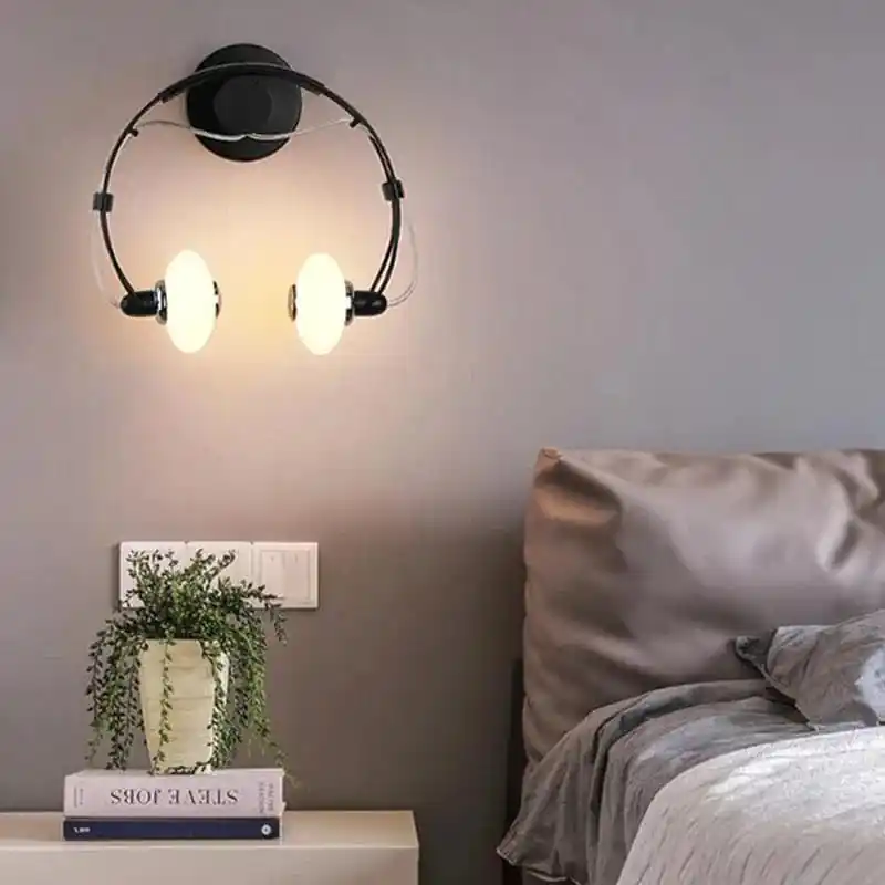 Applique murale LED - Design casque audio