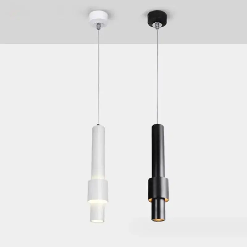 Suspension LED Tube Design Épuré