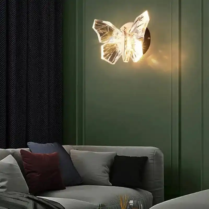Applique murale LED Cristal Papillon Prestige
