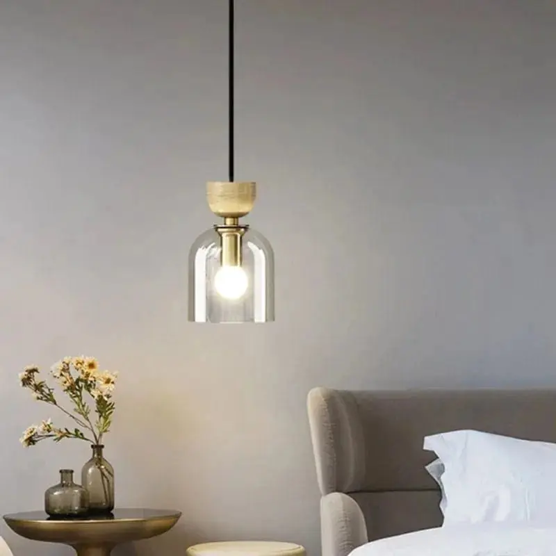 Suspension LED en verre design