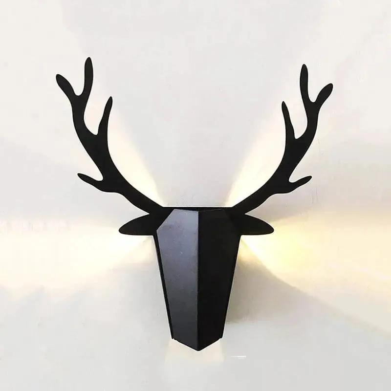 Applique murale LED en bois contemporaine