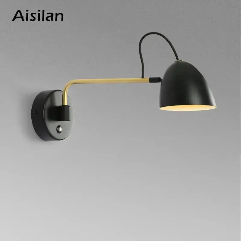 Applique murale LED Aisilan - Bras oscillant et interrupteur tactile