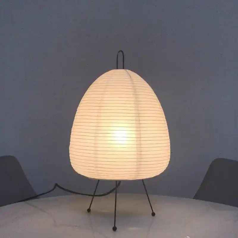 Lampe Japonaise en Papier de Riz avec Trépied E27