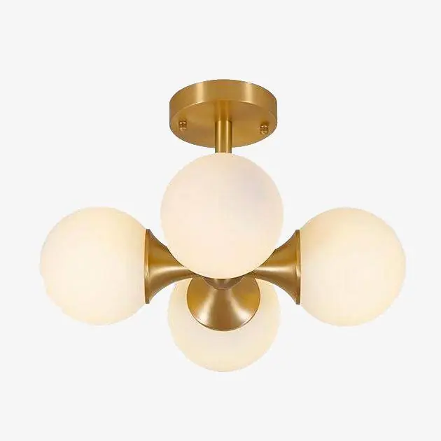 Plafonnier LED Gold Glass Boules