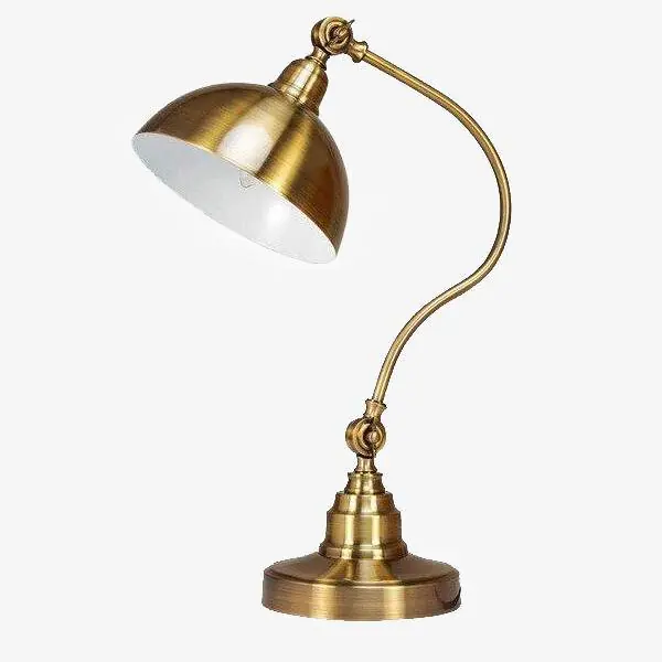 Lampe à LED dorée \\"Punk Rustique\\"
