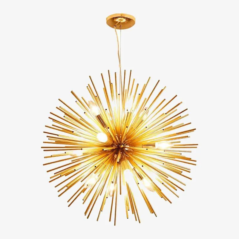 Lustre Prosperity en aluminium doré