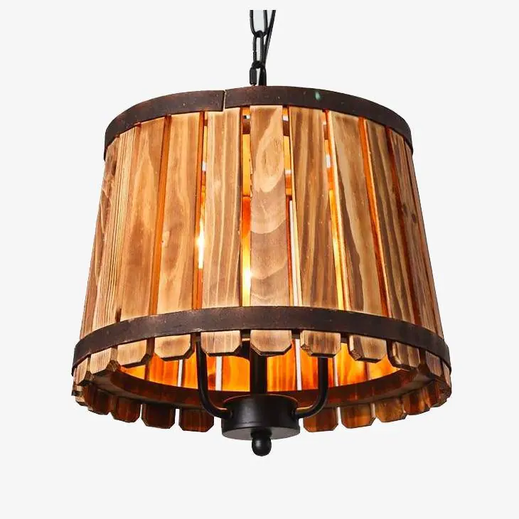 Suspension en bois antique - Modèle Tonneau