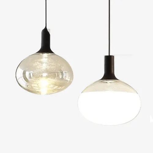 Suspension en verre design: Boule Élégante