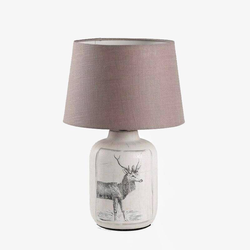 Lampe de chevet \\"Cerf en tissu\\"