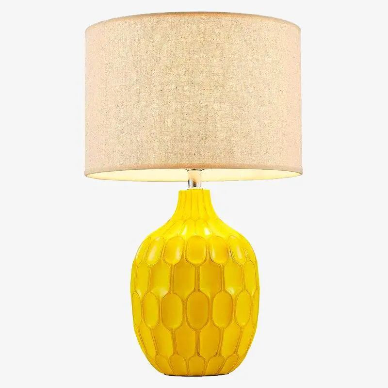 Lampe de chevet jaune Hotel