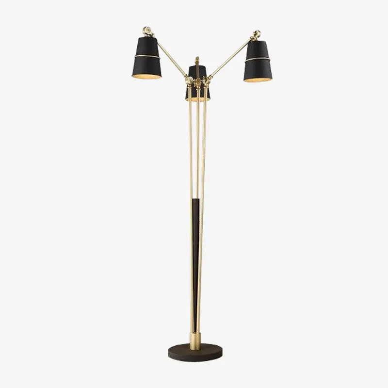 Lampadaire LED doré Brilliance