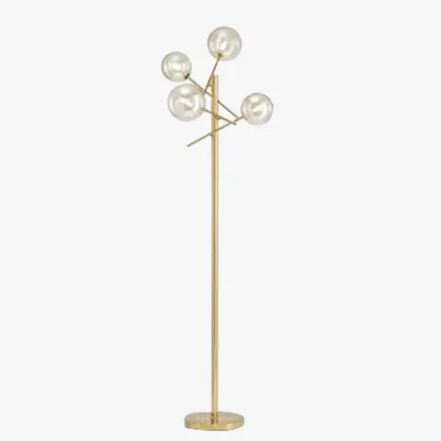 Lampadaire LED doré design \\"Glowing Branches\\"
