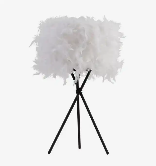 Lampe de chevet à plumes sur trois pieds LED Room