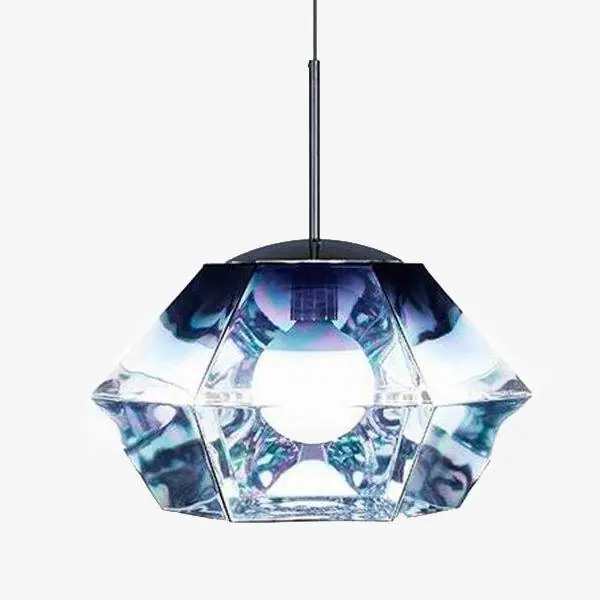 Suspension LED Diamond en verre - Design Géométrique